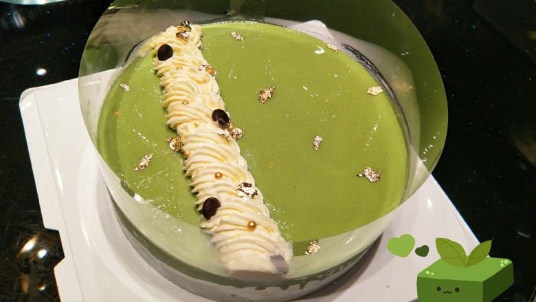 抹茶奶酪慕斯核桃布朗尼8寸