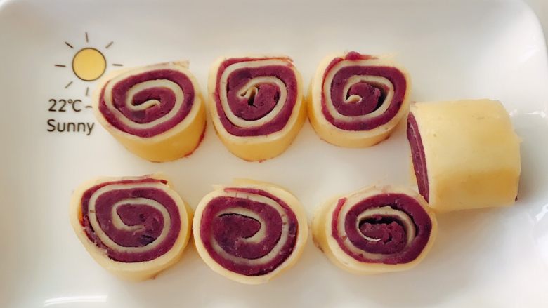 紫薯鸡蛋卷
