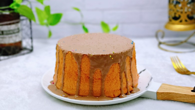 简单易学巧克力淋面蛋糕