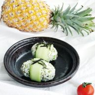 春意盎然之西兰花海苔饭团