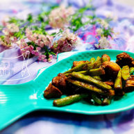 四季豆烧排骨