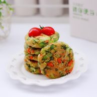 低脂杂粮谷物时蔬饼