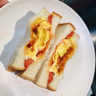 微波炉鸡蛋火腿三明治