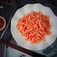 粉蒸胡萝卜丝