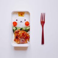 兔子姜烧猪排便当