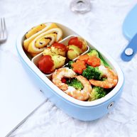 虾仁清炒西兰花便当