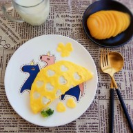 花式米饭之爱心蛋包饭