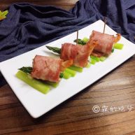 培根芝士烤虾卷