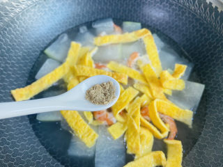 15、冬瓜鸡蛋汤,白胡椒粉