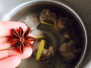 15、营养滋补+白萝卜筒骨汤,放入八角
