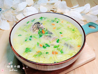 17、萝卜丝鲫鱼汤,健康养生喝起来吧！