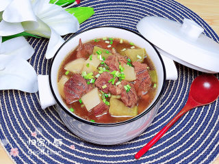 17、牛腩萝卜汤,吃起来吧！