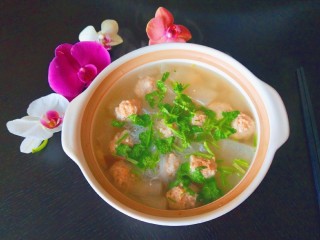 21、冬瓜肉丸汤,成品图