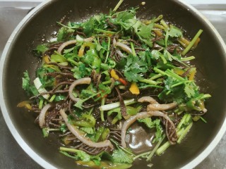 16、素毛肚,快速翻炒