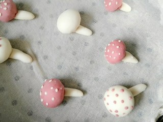 12、#甜味#仿真口蘑面食,然后冷水上锅蒸，开中小火。