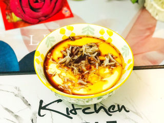 18、虾皮鸡蛋羹,美味佳肴