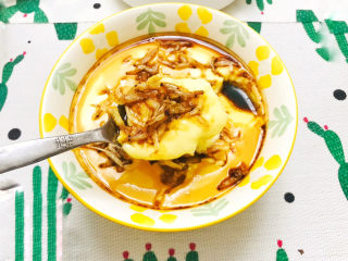 20、虾皮鸡蛋羹,滑滑嫩嫩的