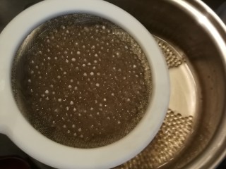 8、南瓜西米露,捞出。