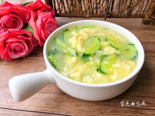 10、青瓜蛋花汤,成品图二