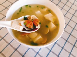 13、豆腐花哈汤,成品图。