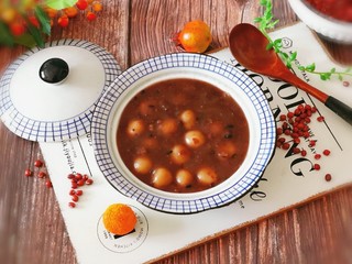 19、红豆汤圆,成品