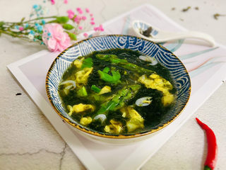 17、芦笋紫菜汤,成品图