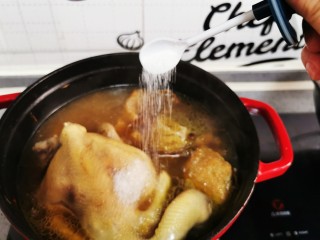 18、茶树菇炖鸡汤,白糖