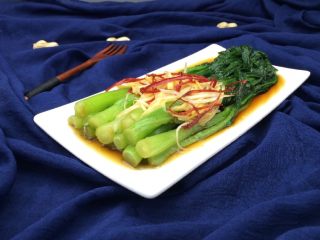 15、白灼菜芯,一道美味的白灼菜芯就好了