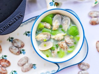 16、丝瓜花甲汤,非常好喝。