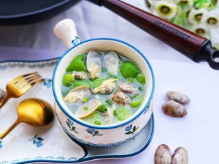 17、丝瓜花甲汤,瞬间喝光。