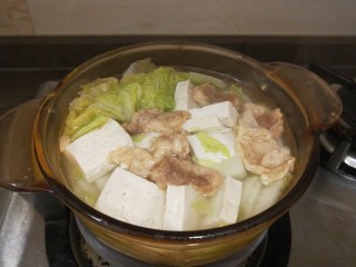 15、白菜豆腐汤,完成端上桌？