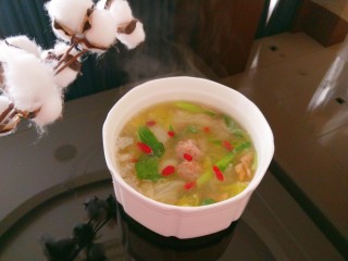 25、白菜丸子汤,成品图