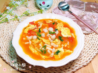 19、白玉菇鸡蛋汤,酸酸甜甜很开胃哟！