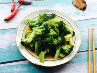 19、蒜蓉蚝油西兰花,成品图