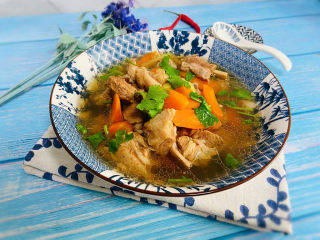 22、胡萝卜炖羊肉,成品图