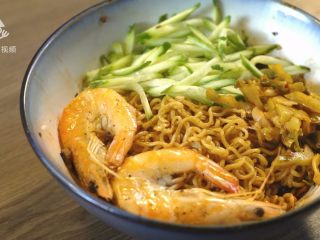 18、拌方便面，用美食温暖她的心,成品展示