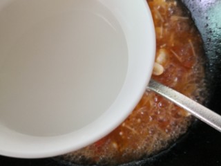 21、三鲜汤,烧开，倒入水淀粉