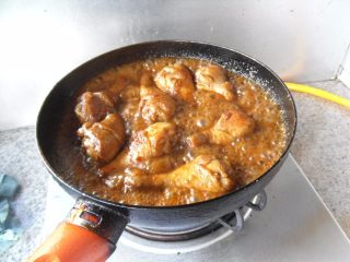 10、宫保鸡腿, 旺火收汁、即可关火 
