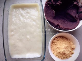 7、驴打滚,所有半成品食材准备就绪。