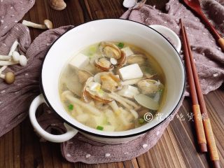 12、花蛤豆腐汤,完成。