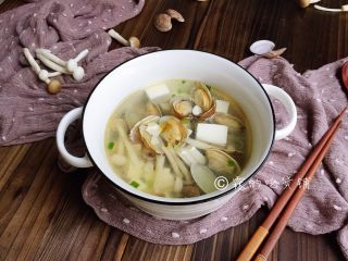 13、花蛤豆腐汤,完成。