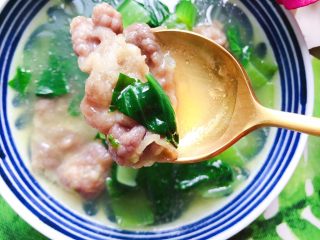 16、青菜肥牛汤,有肉有菜有汤