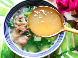 17、青菜肥牛汤,很好喝