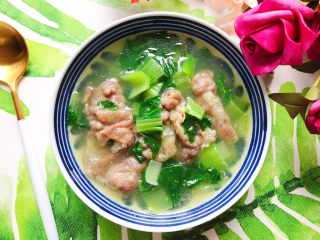 19、青菜肥牛汤,成品图