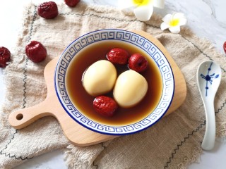 14、糖水鸡蛋,成品。