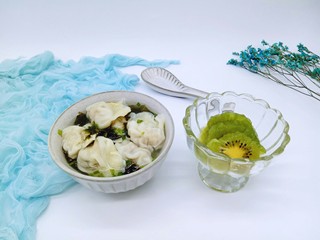 23、#咸味#紫菜虾皮鲜肉小馄饨,营养美味的快手早餐。