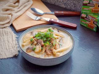 20、鲜菇杂菌浓汤,诱惑