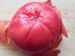 6、西红柿面疙瘩,去皮