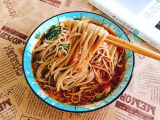 19、酸汤荞麦面,可以开吃了，酸辣爽口的面条