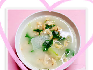 17、冬瓜蛤蜊汤,爽口鲜美的冬瓜蛤蜊干，完成了！